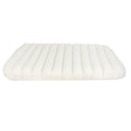 Pawz XL Size Orthopedic Dog Bed with Sherpa Plush Removable Cover in White