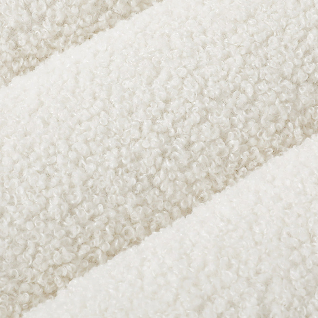 Pawz XL Size Orthopedic Dog Bed with Sherpa Plush Removable Cover in White